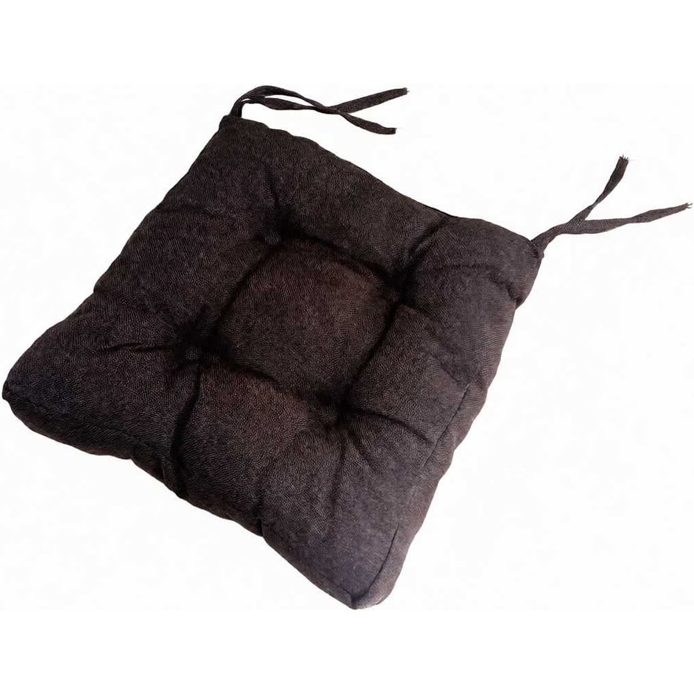 Изображение товара Подушка для стула NEW Victoria 400x400 мм рогожка шоколадная