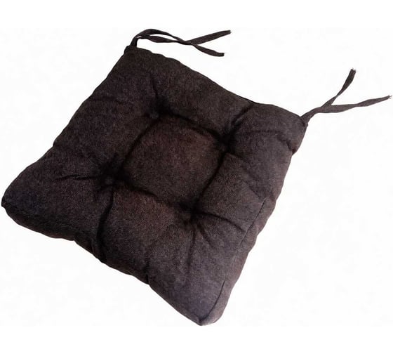 Изображение товара Подушка для стула NEW Victoria размер 400х400мм рогожка шоколадная 9193