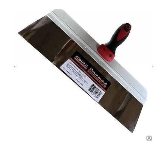 Изображение товара Шпатель фасадный Admiral Stars ADMIRAL 80 мм, двухкомпонентная ручка, нержавейка 54411445