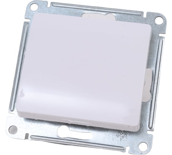 Изображение товара Нажимная кнопка Systeme Electric Glossa Белый, сх.1, 10АХ SE GSL000115