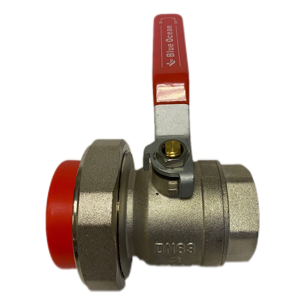 Изображение товара Шаровой кран Blue Ocean Fire Secure 63 мм полнопроходной с резьбовым соединением