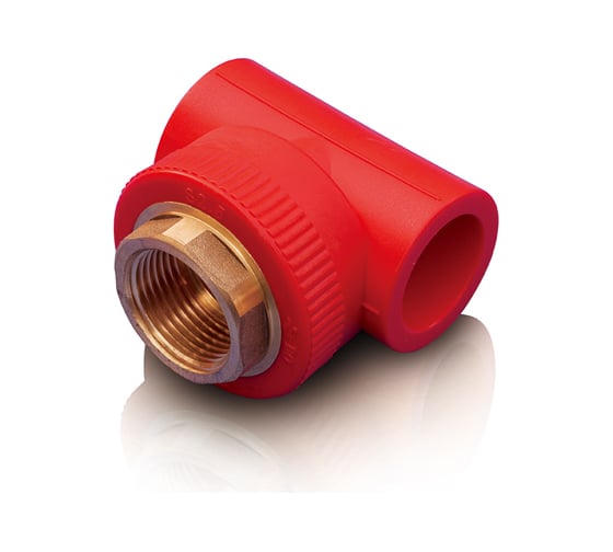 Изображение товара Тройник Blue Ocean "Fire Secure" (вн) - 40x1.1/4" под ключ, противопожарный полипропилен Fire-S-B1 Fire-S-B1 PPRF/HITT(R)-40х1.1/4"