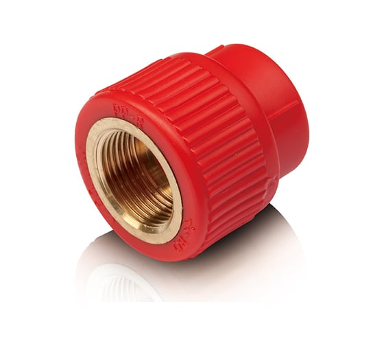 Изображение товара Резьбовая муфта Blue Ocean "Fire Secure" (вн) - 20x1/2", противопожарный полипропилен Fire-S-B1 PPRF/IA(R)-20х1/2"