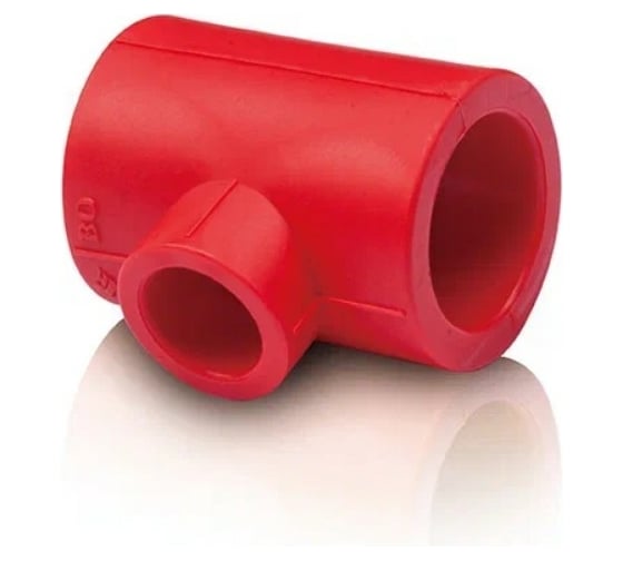 Изображение товара Переходной тройник Blue Ocean "Fire Secure" - 32x25x32мм, противопожарный полипропилен Fire-SB1 PPRF/RT(R)-32х25х32