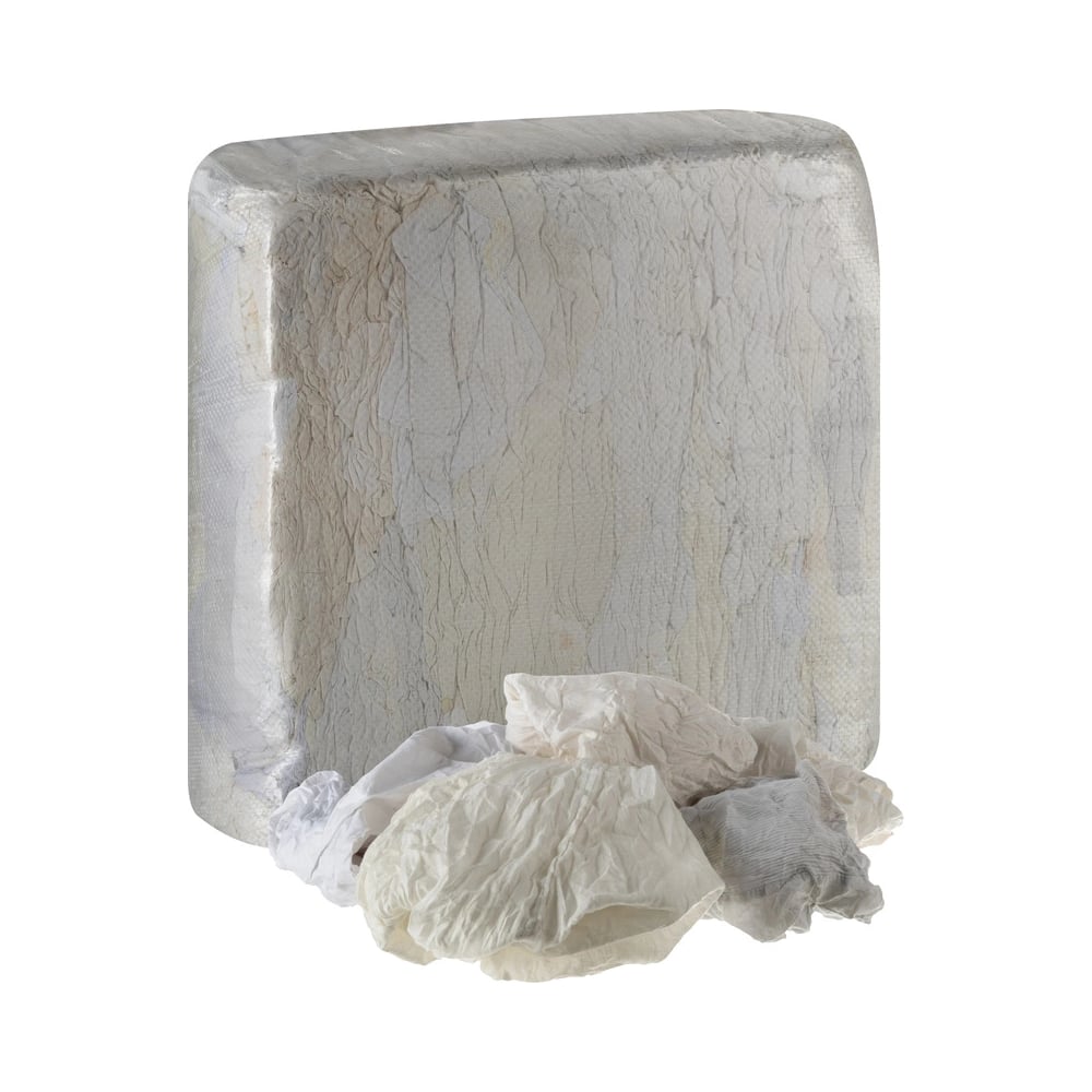 Изображение товара Ветошь Хлопковая белая 10кг для уборки и хозяйственных работ