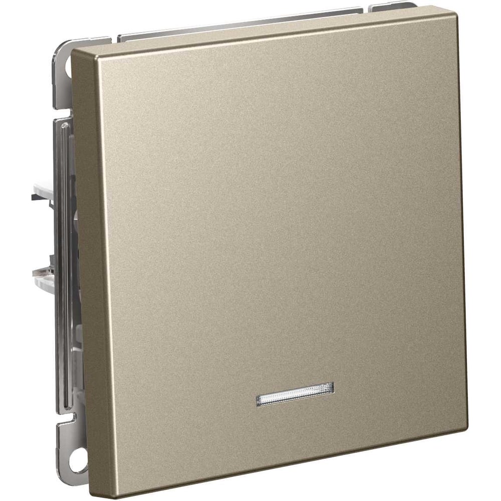 Изображение товара Механизм выключателя 1-клавишный с подсветкой Systeme Electric ARTGALLERY 10А шампань