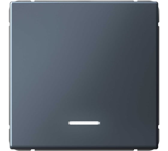 Изображение товара Механизм 1-клавишного выключателя кнопочного с подсветкой Systeme Electric ARTGALLERY 10А, грифель GAL000716