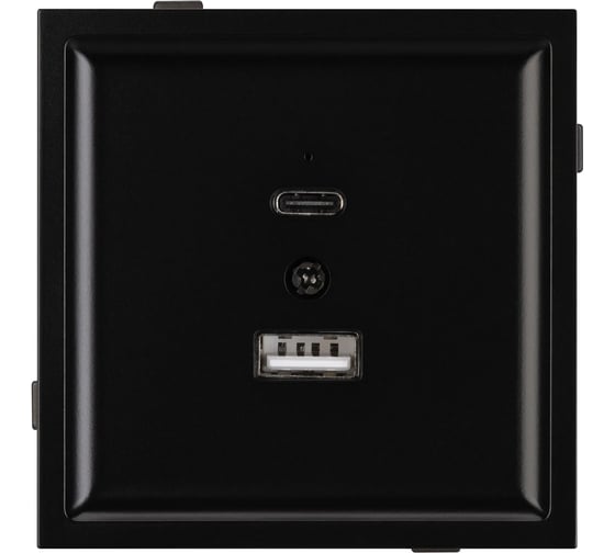 Изображение товара Механизм USB розетки Arlight SCT-TENDO-MUAC-PL-BK 1шт 054095