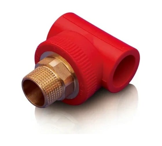 Изображение товара Тройник Blue Ocean "Fire Secure" (нар) - 40x1 1/4" под ключ, противопожарный полипропилен Fire-S-B1 PPRF/HETT(R)-40х1.1/4"