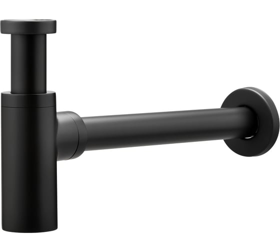 Изображение товара Сифон латунный круглый для раковины VIEIR черный VRQ34-C