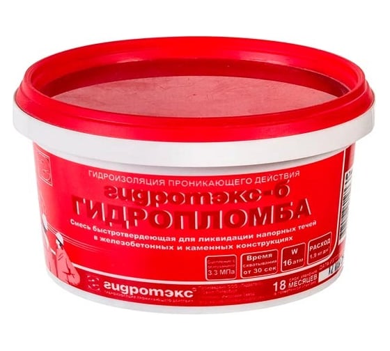 Изображение товара Сухая проникающая гидроизоляционная смесь ГИДРОТЭКС Б 6 кг 4607084960143
