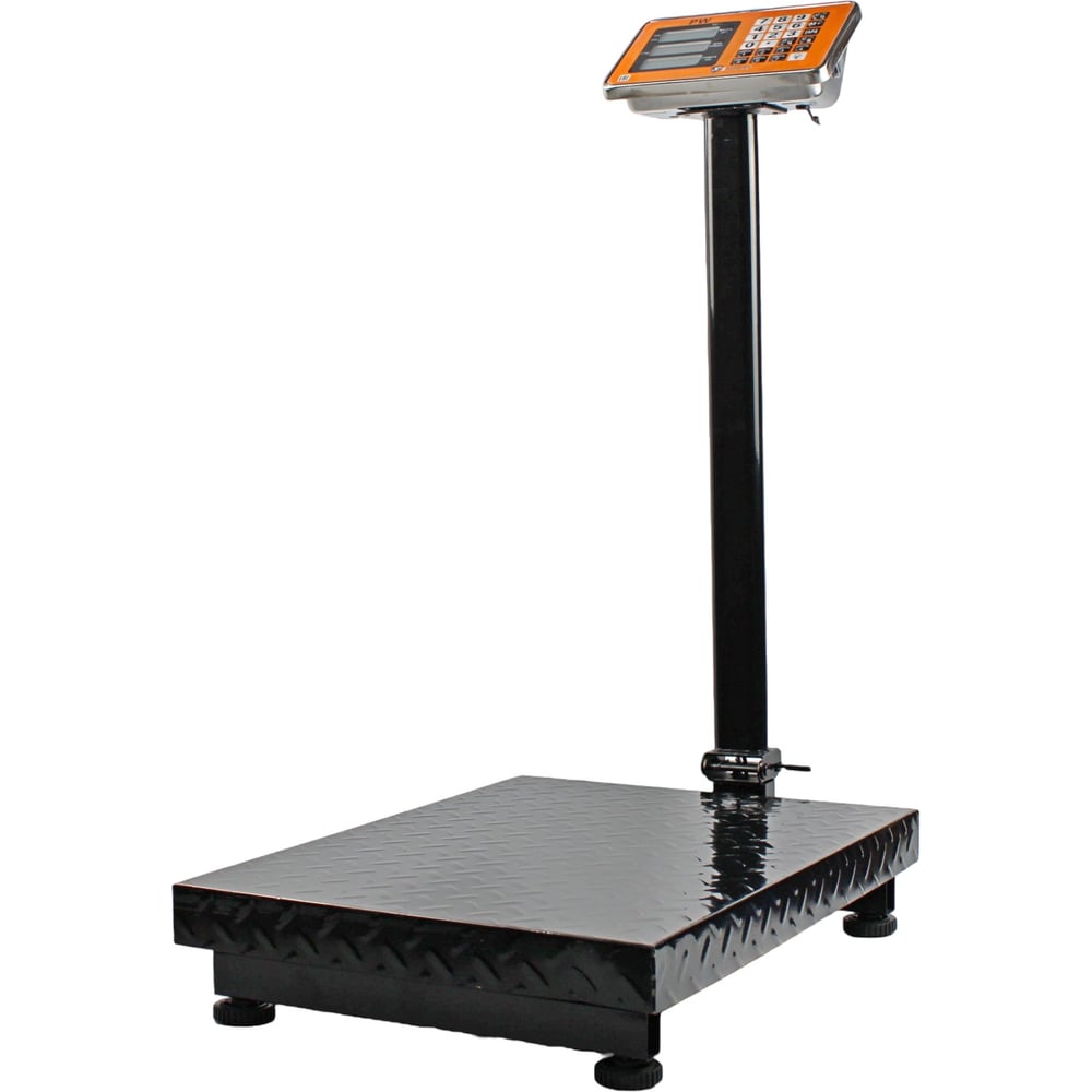 Изображение товара Профессиональные электронные напольные весы Shtapler PW 150, 150 кг, черный