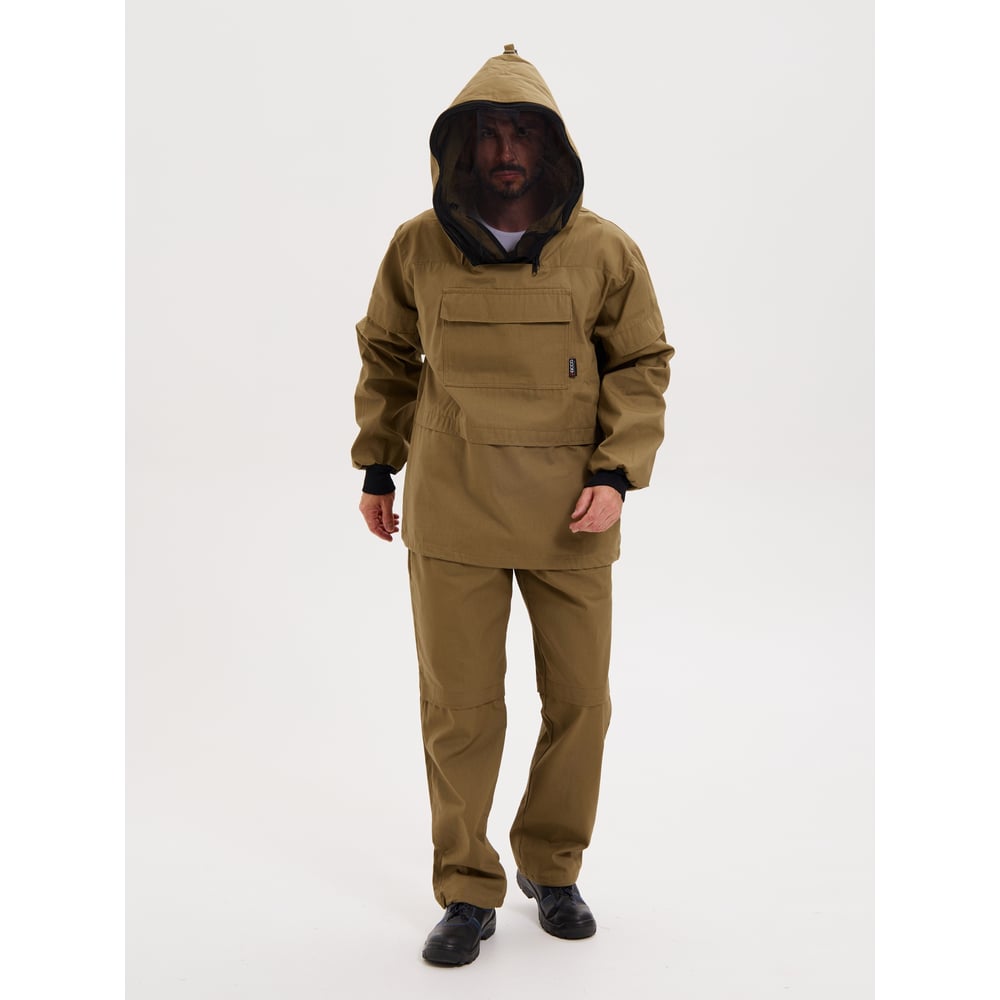 Изображение товара Костюм Антигнус РАССО Плюс для охоты и рыбалки, хаки, размер 60-62