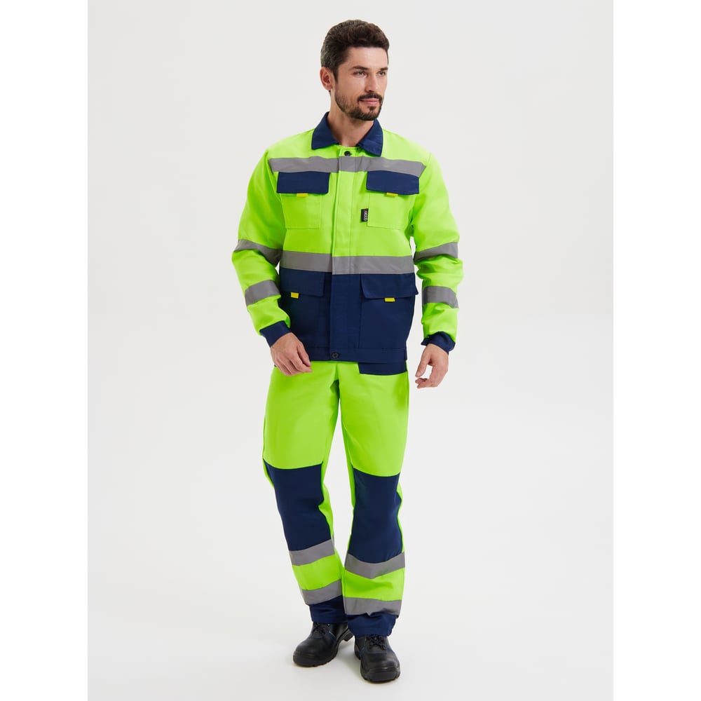 Изображение товара Сигнальный костюм Зарница куртка и ПК желтый синий 68-70 мм