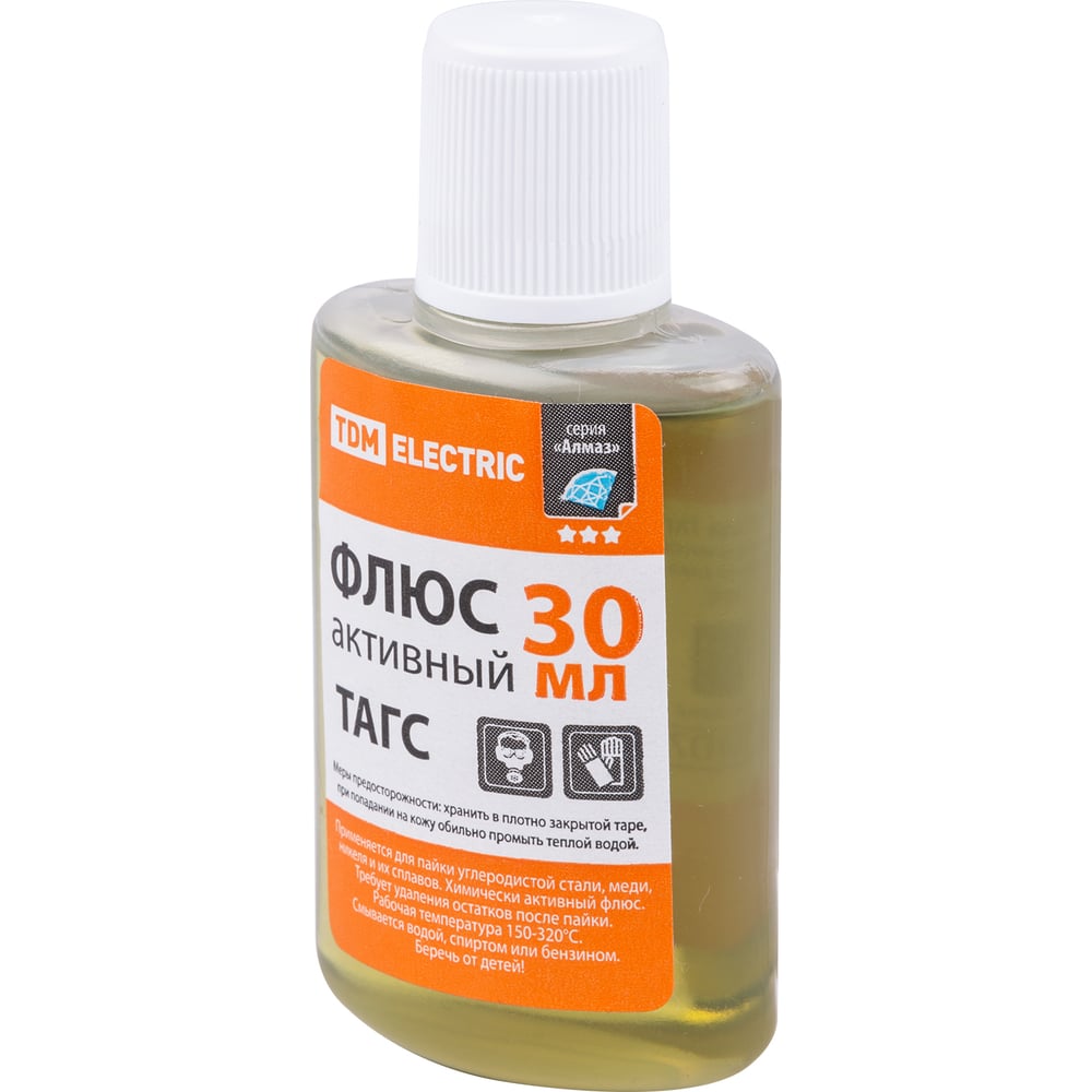 Изображение товара Флюс активный TDM ELECTRIC SQ1025-0374 Алмаз: глицерин-анилиновый 30 мл