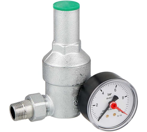 Изображение товара Редуктор давления воды VIEIR 1/2 нр/нр с манометром фильтр-редуктор для защиты сантехнических приборов 2815-12 2815 12