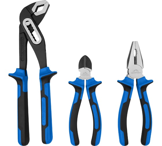 Изображение товара Набор шарнирно-губцевого инструмента vertextools 3 предмета 4204-160