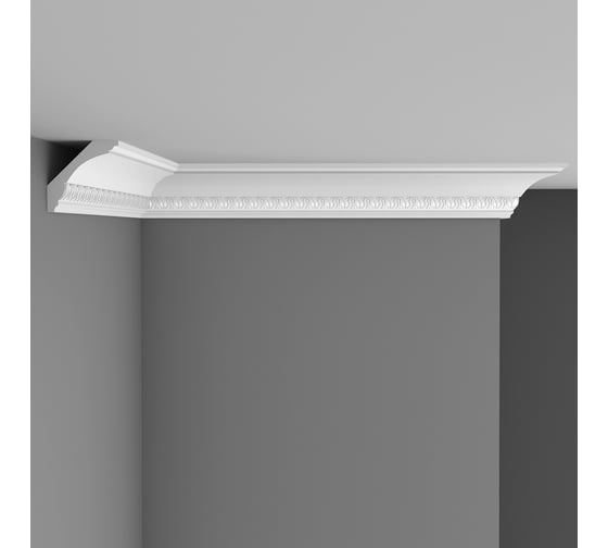 Изображение товара Потолочный плинтус Decomaster с рисунком, 69х69х2000 мм D100B