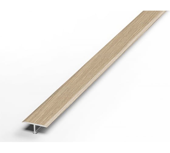 Изображение товара Порог прямой Т-образный алюминиевый ЛУКА (5 шт, 20 мм, 2,7 м, ламинирование, Дуб прованс) УТ000066152
