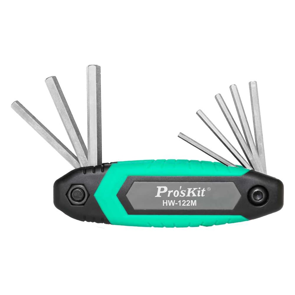 Изображение товара Набор шестигранных ключей(метрические) Pro'sKit HW-122M складной (корпус в виде швейцарского ножа) С00040391
