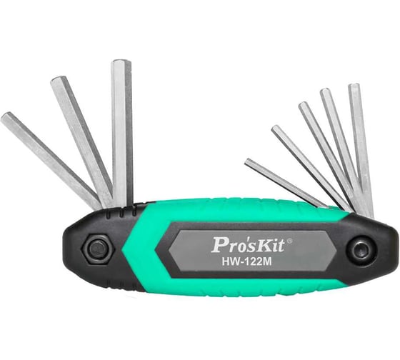 Изображение товара Набор шестигранных ключей(метрические) Pro'sKit HW-122M складной (корпус в виде швейцарского ножа) С00040391