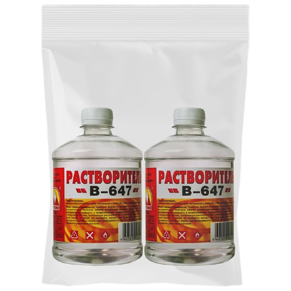 Изображение товара Растворитель 647 Вершина 0, 5 л - универсальное средство для ремонта и отделки