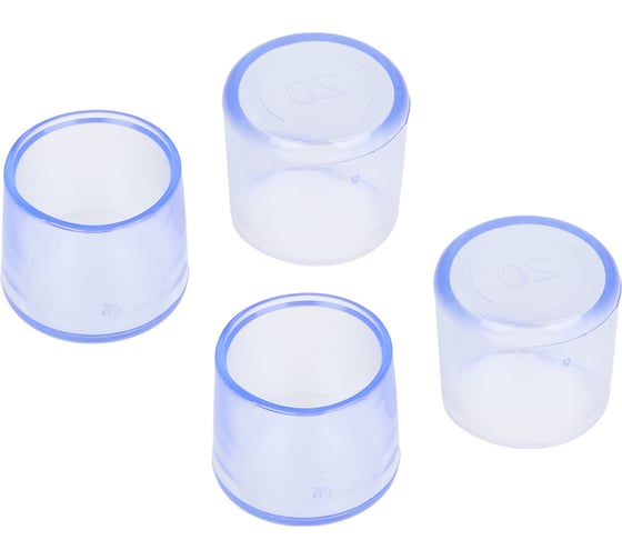 Изображение товара Протекторы-насадки на ножки стула VETTA ПВХ 20x22 мм, 4 шт. 639-009