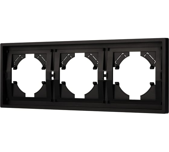 Изображение товара Рамка Arlight пластиковая FRM-TENDO-PL-3-BK 1шт 053844