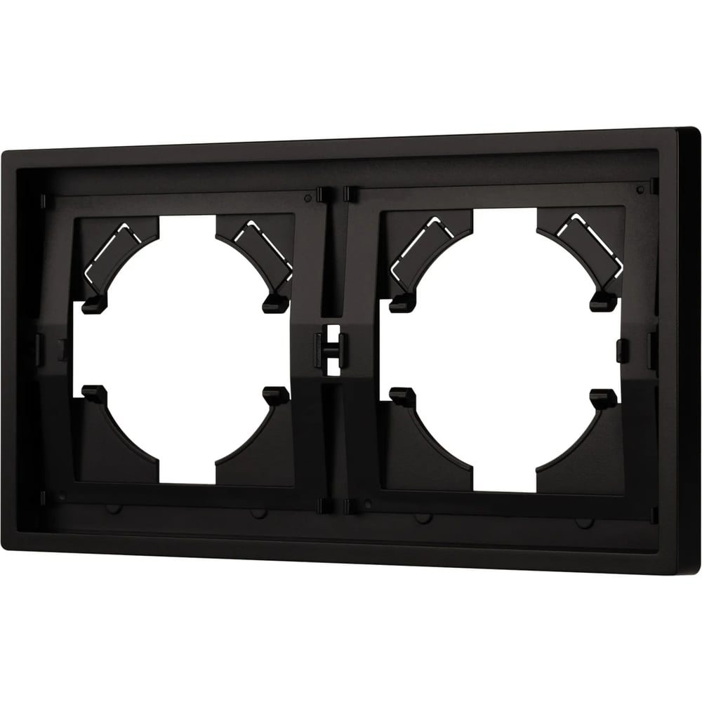 Изображение товара Пластиковая рамка Arlight TENDO 2-постная черная 150 мм