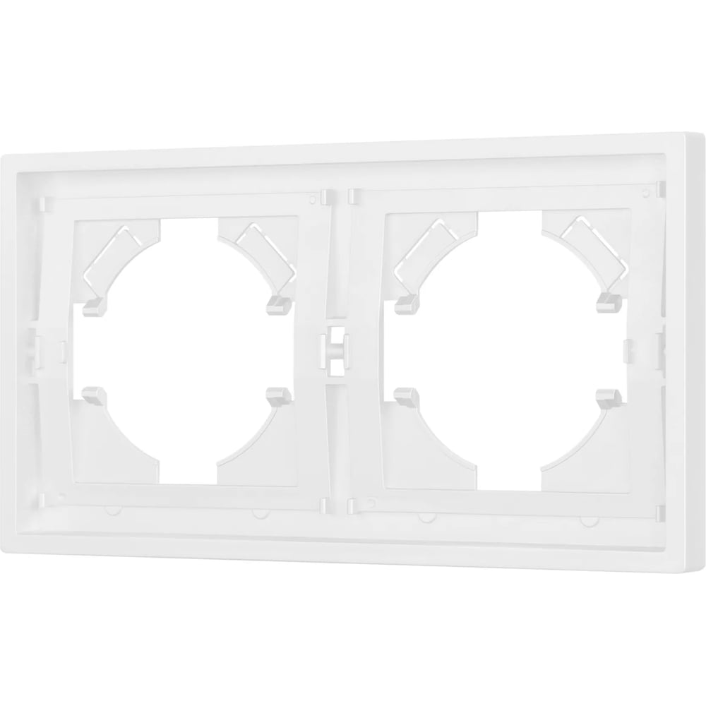 Изображение товара Пластиковая рамка Arlight TENDO для кабель-каналов 2 поста белая