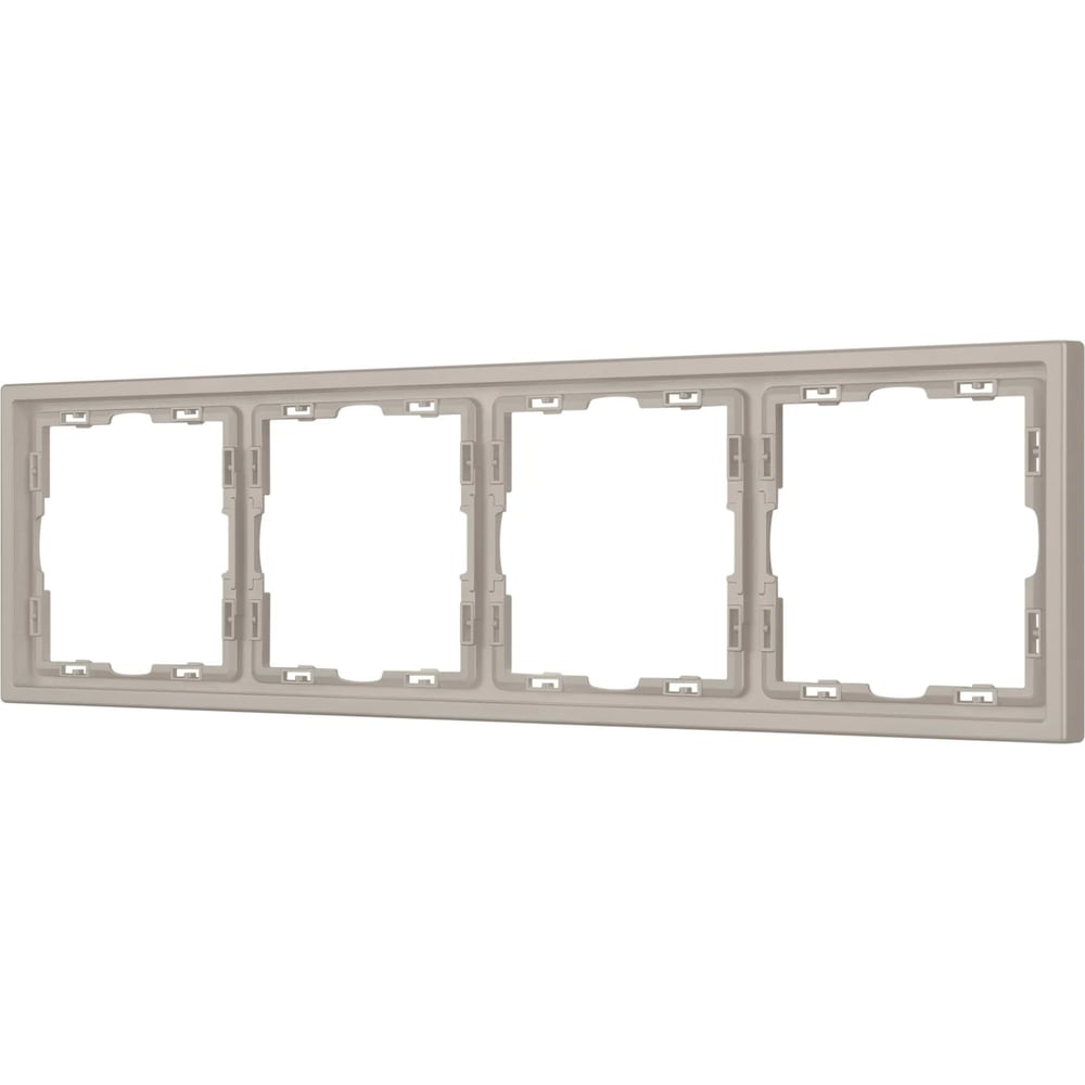 Изображение товара Пластиковая рамка Arlight FRM-NOBE-SFPL-4-CA 4 поста серий NOBE