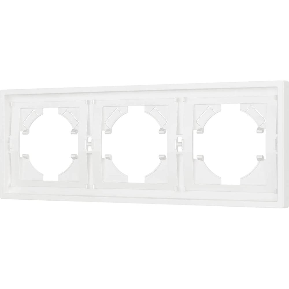 Изображение товара Рамка Arlight пластиковая FRM-TENDO-SFPL-3-WH белая для кабель-каналов