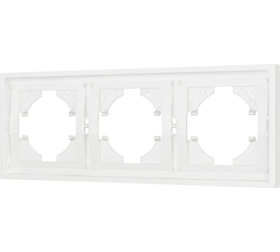 Изображение товара Рамка Arlight пластиковая FRM-TENDO-SFPL-3-WH 1шт 054653