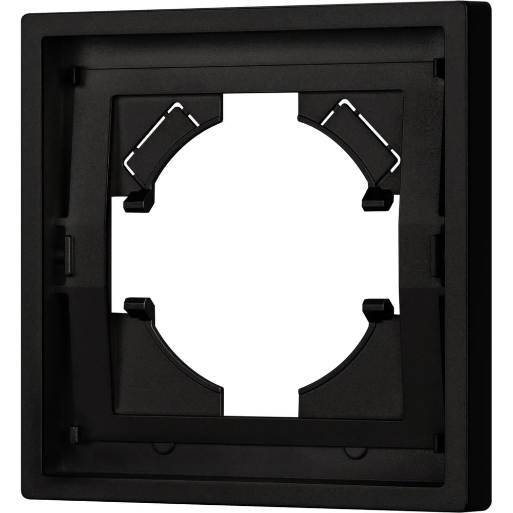Изображение товара Пластиковая рамка Arlight TENDO для электропроводки черная 80x80 мм