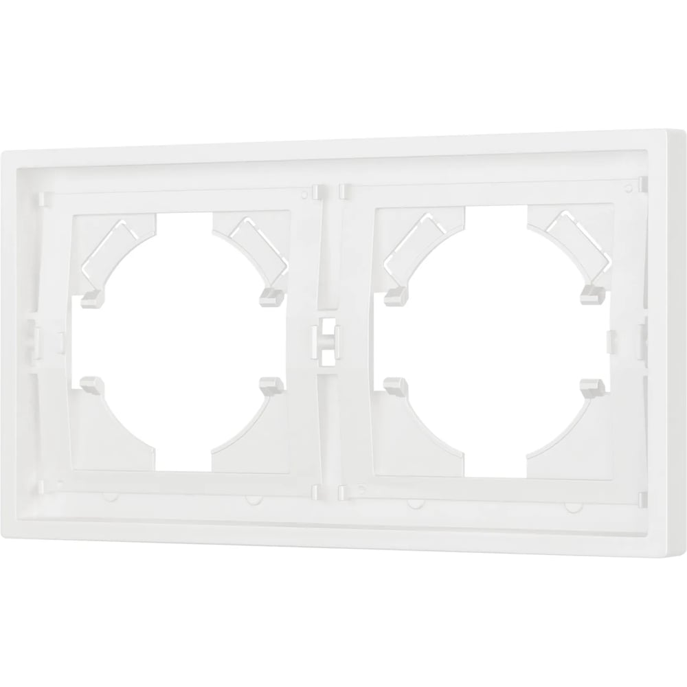 Изображение товара Пластиковая рамка Arlight TENDO для 2 постов белая FRM TENDO SFPL 2 WH
