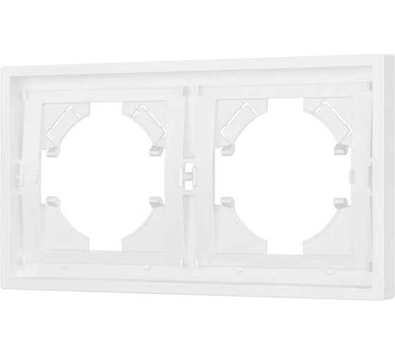 Изображение товара Рамка Arlight пластиковая FRM-TENDO-SFPL-2-WH 1шт 054649