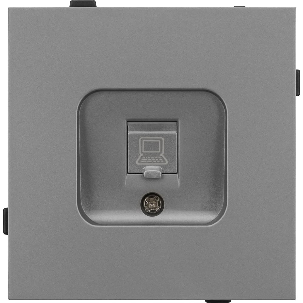 Изображение товара Механизм компьютерной розетки Arlight TENDO MPC1 PL GR 1шт IP20 для Ethernet RJ45