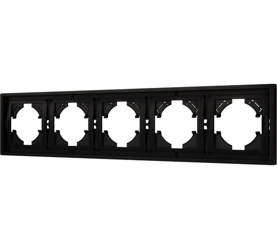 Изображение товара Рамка Arlight пластиковая FRM-TENDO-PL-5-BK 1шт 053852