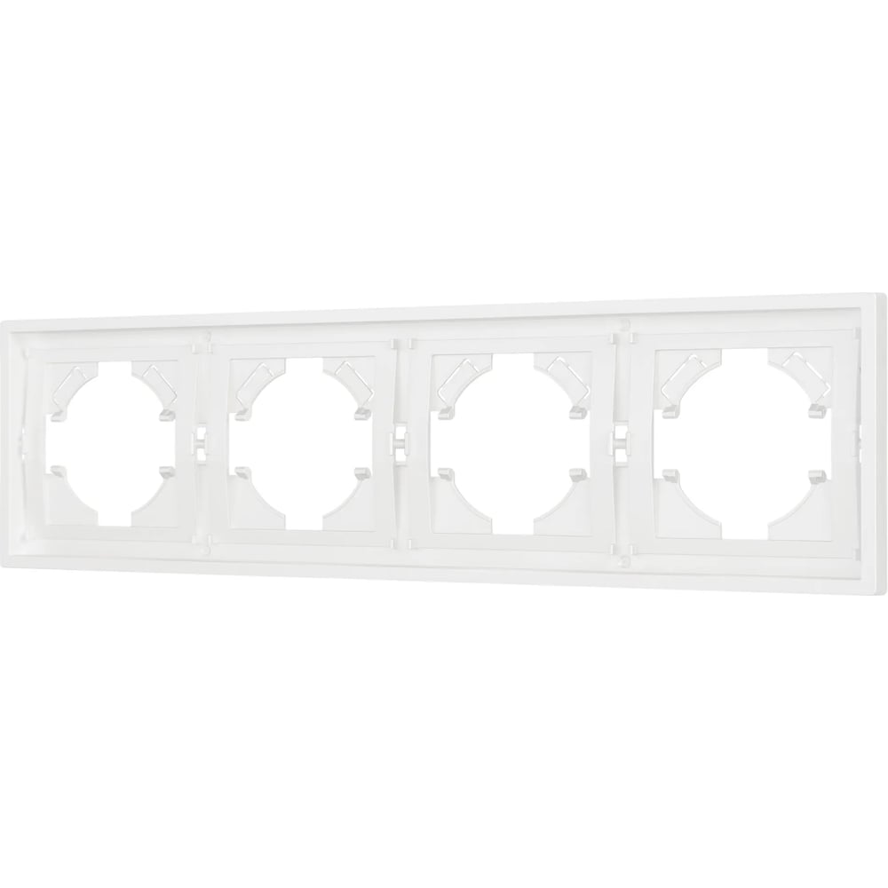 Изображение товара Пластиковая рамка Arlight серии TENDO 4 поста белая 294мм