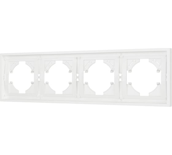 Изображение товара Рамка Arlight пластиковая FRM-TENDO-SFPL-4-WH 1шт 054656