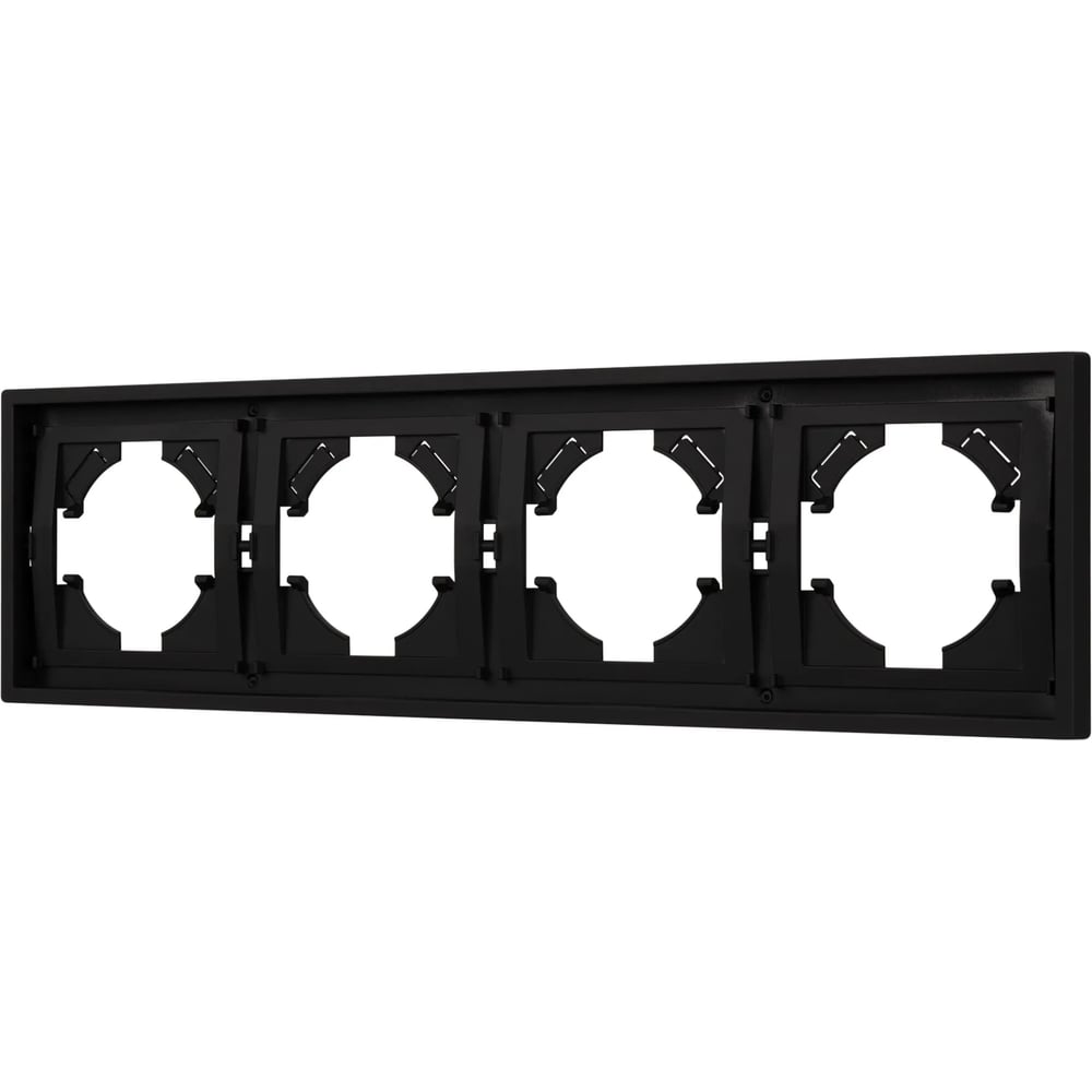 Изображение товара Пластиковая рамка Arlight TENDO для кабельных систем 4 поста IP20 черная