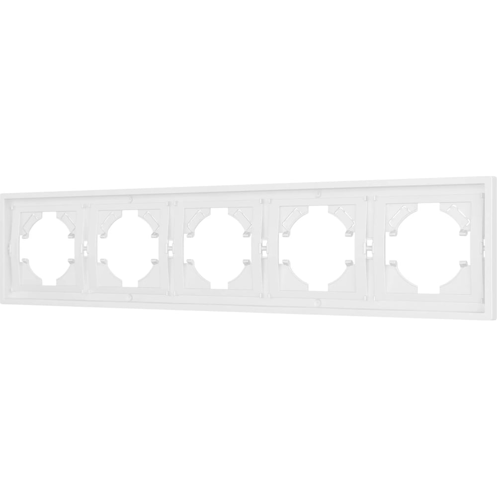 Изображение товара Пластиковая рамка Arlight TENDO для кабельных систем 5 постов белая