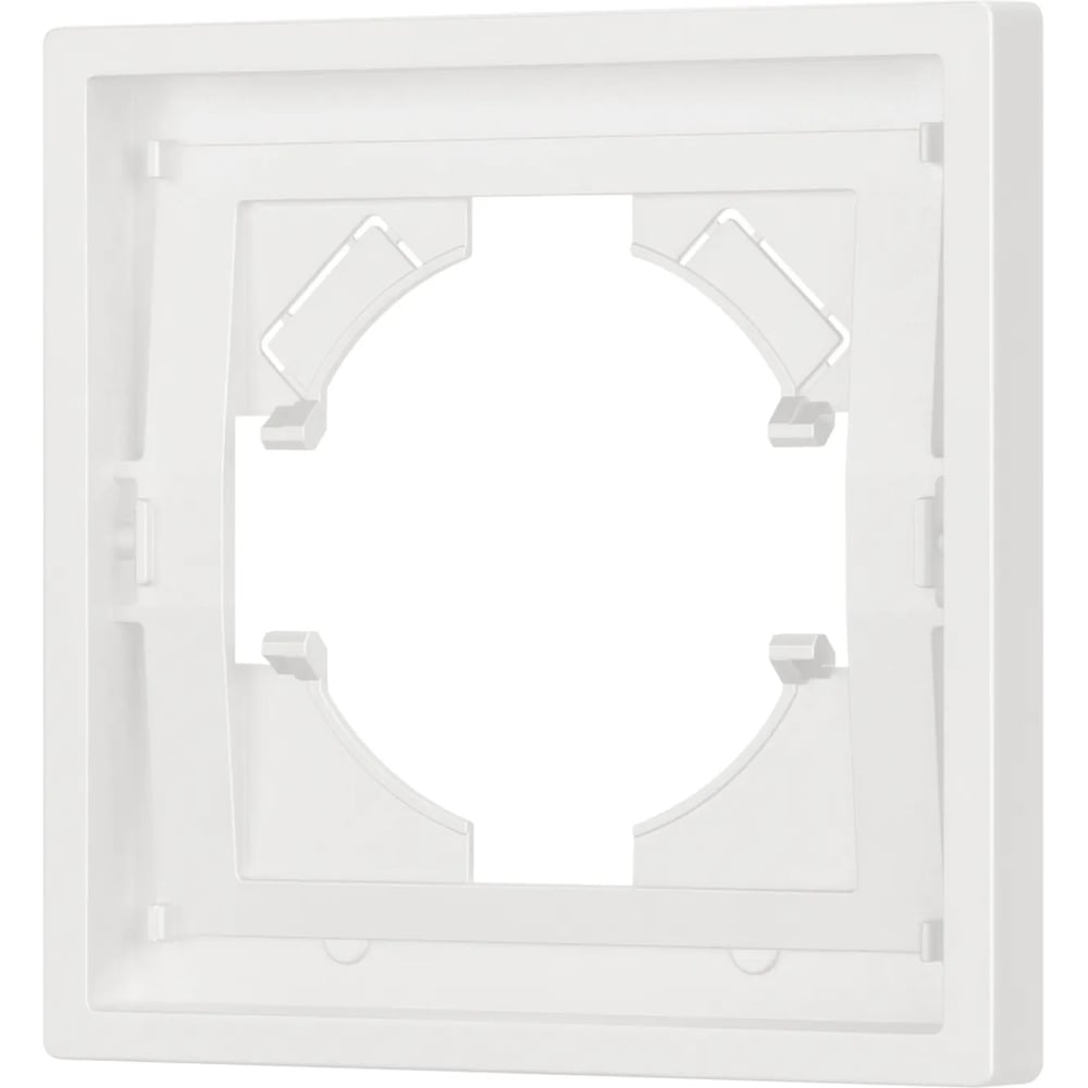 Изображение товара Пластиковая рамка Arlight серии TENDO 80x80 мм белая для электрической коробки