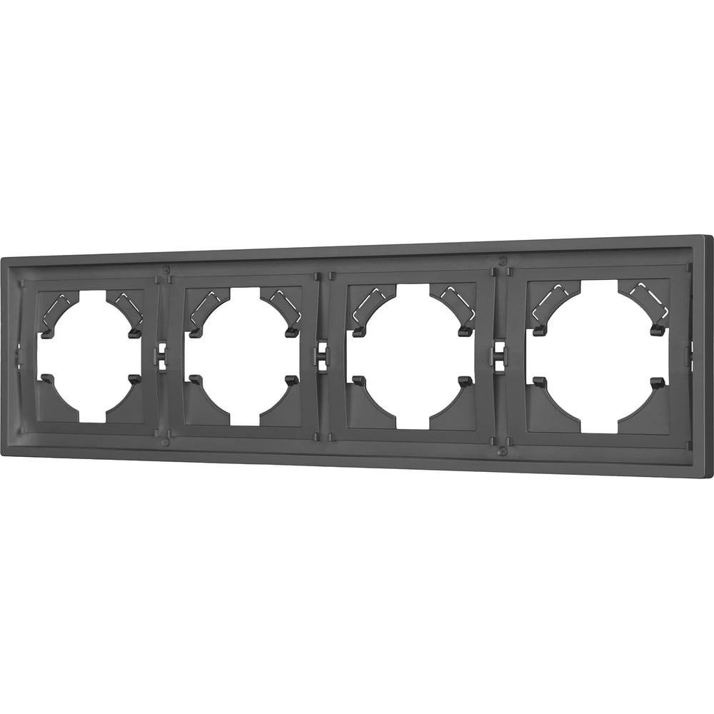 Изображение товара Пластиковая рамка Arlight TENDO для кабель-каналов 4 поста серый