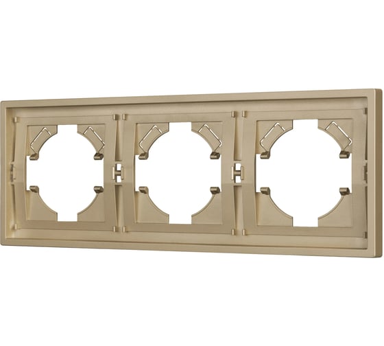 Изображение товара Рамка Arlight пластиковая FRM-TENDO-SFPL-3-GD 1шт 054651