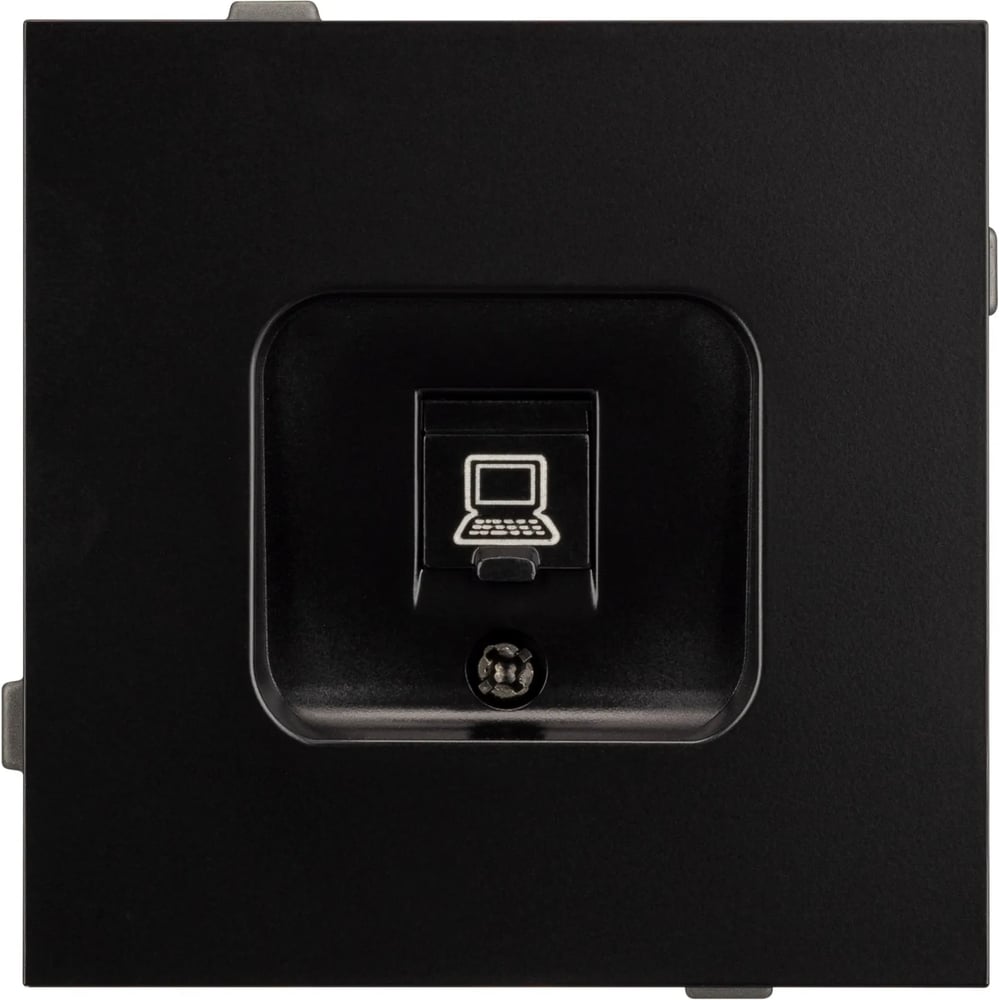 Изображение товара Механизм компьютерной розетки Arlight SCT-TENDO-MPC1-PL-BK 1 шт черный для сетевых соединений