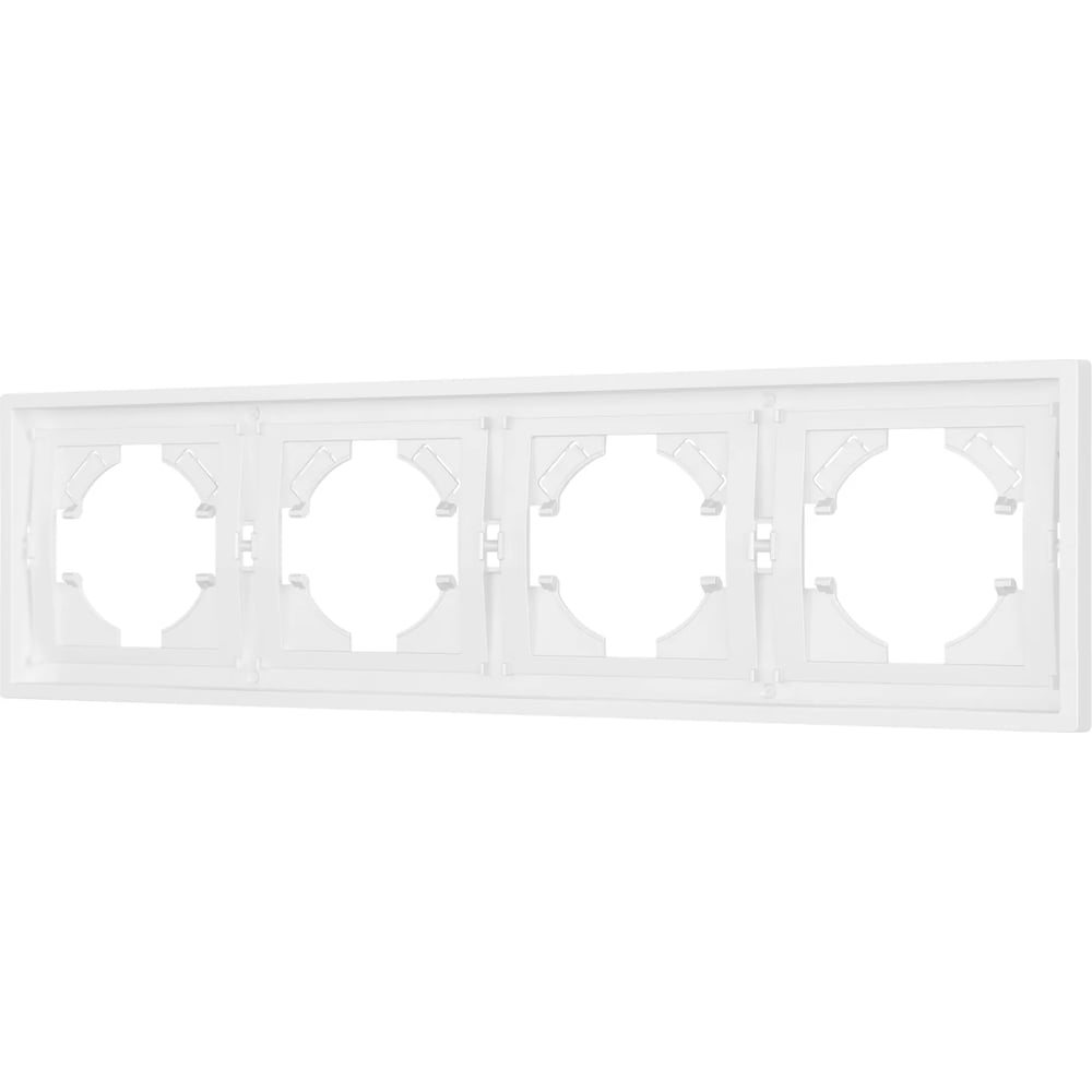 Изображение товара Пластиковая рамка Arlight TENDO для постов 4 шт белая IP20 модель FRM-TENDO-PL-4-WH
