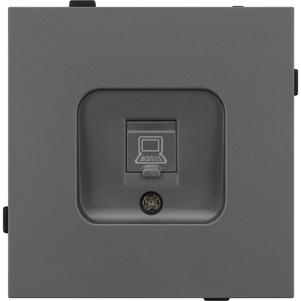Изображение товара Механизм компьютерной розетки Arlight SCT-TENDO-MPC1-SFPL-GR IP20, RJ45, встраиваемый, серый