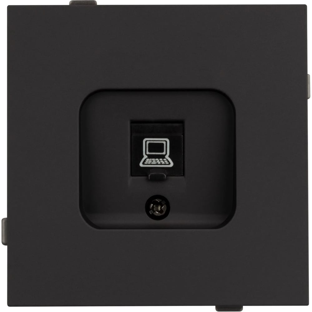 Изображение товара Механизм компьютерной розетки Arlight SCT-TENDO-MPC1-SFPL-BK 1 шт для Ethernet кабелей