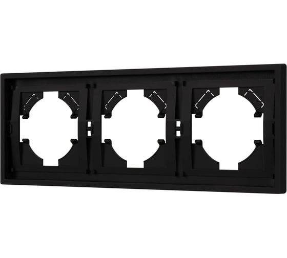 Изображение товара Рамка Arlight пластиковая FRM-TENDO-SFPL-3-BK 1шт 054650